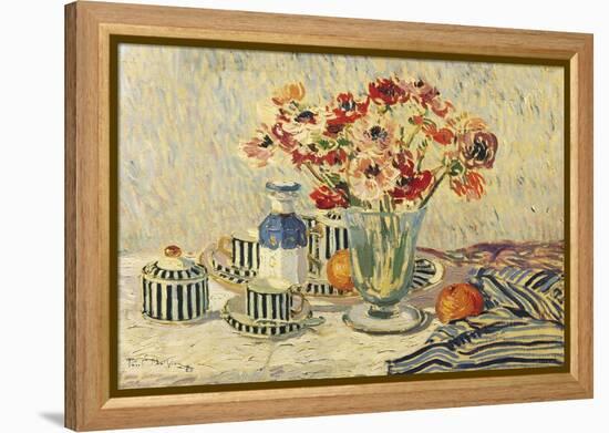 Still Life with Anemones-Paul Mathieu-Framed Premier Image Canvas