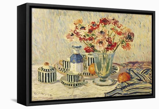 Still Life with Anemones-Paul Mathieu-Framed Premier Image Canvas