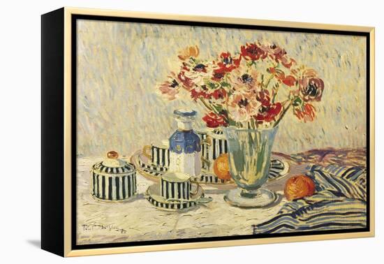 Still Life with Anemones-Paul Mathieu-Framed Premier Image Canvas