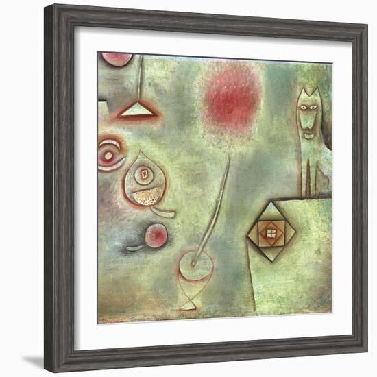 Still Life with Animal Statuette-Paul Klee-Framed Giclee Print