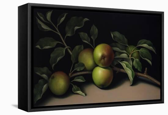 Still Life with Apple Branch, 2018 (oil on linen)-Catherine Abel-Framed Premier Image Canvas