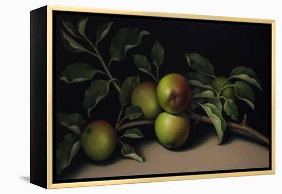 Still Life with Apple Branch, 2018 (oil on linen)-Catherine Abel-Framed Premier Image Canvas