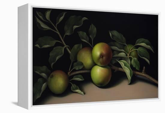 Still Life with Apple Branch, 2018 (oil on linen)-Catherine Abel-Framed Premier Image Canvas