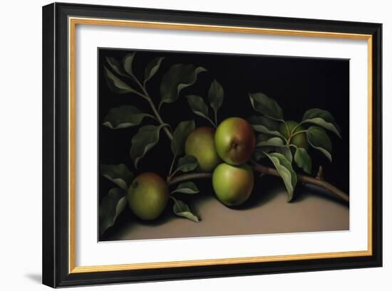 Still Life with Apple Branch, 2018 (oil on linen)-Catherine Abel-Framed Giclee Print