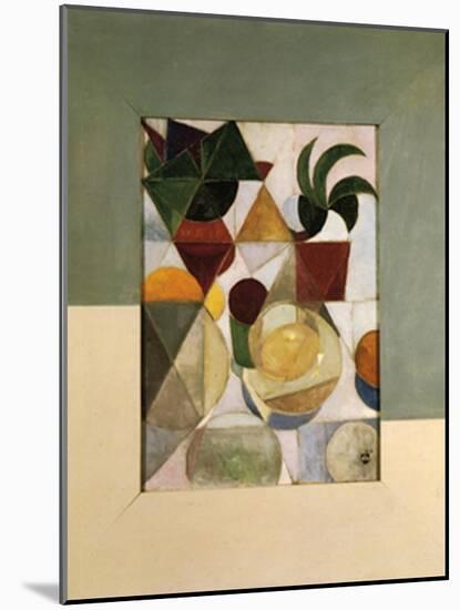 Still Life with Apples, 1916-Theo Van Doesburg-Mounted Giclee Print