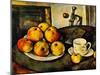 Still Life with Apples and a Cup, 1890-94-Paul Cézanne-Mounted Giclee Print