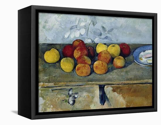 Still-Life with Apples and Cookies, 1879-82-Paul Cézanne-Framed Premier Image Canvas
