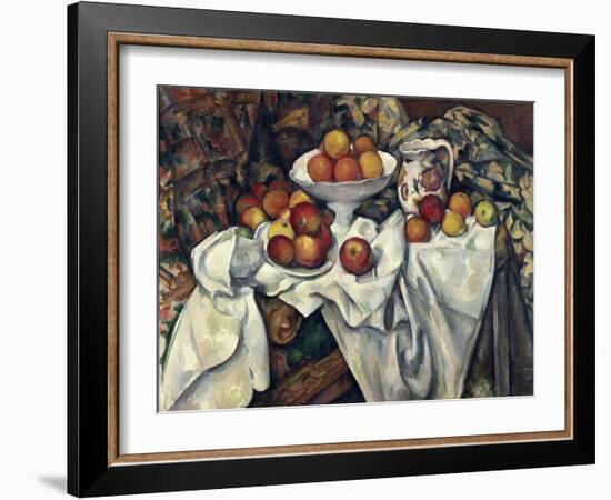 Still Life with Apples and Oranges, about 1895/1900-Paul Cézanne-Framed Giclee Print