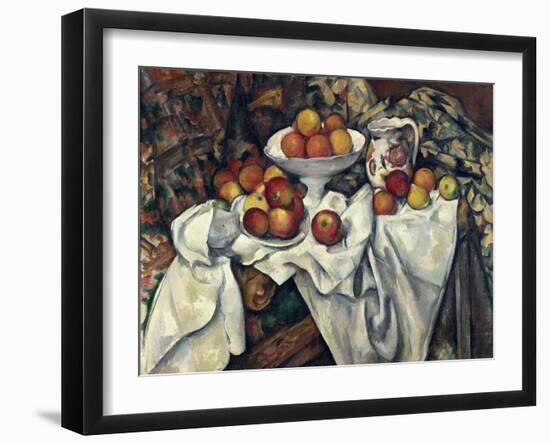 Still Life with Apples and Oranges, about 1895/1900-Paul Cézanne-Framed Giclee Print