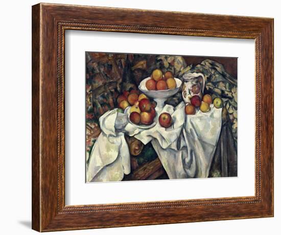 Still Life with Apples and Oranges, about 1895/1900-Paul Cézanne-Framed Giclee Print