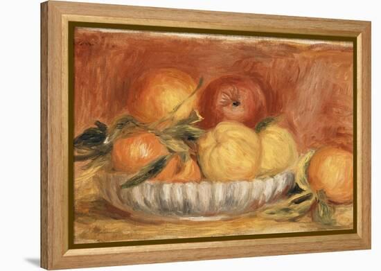 Still-Life with Apples and Oranges; Nature Morte Aux Pommes Et Oranges, Late 1890's-Pierre-Auguste Renoir-Framed Premier Image Canvas