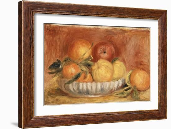 Still-life with Apples and Oranges-Pierre-Auguste Renoir-Framed Giclee Print