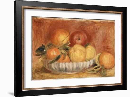 Still-life with Apples and Oranges-Pierre-Auguste Renoir-Framed Giclee Print