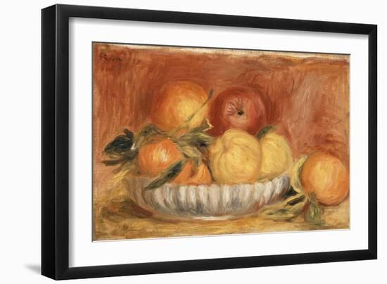 Still-life with Apples and Oranges-Pierre-Auguste Renoir-Framed Giclee Print