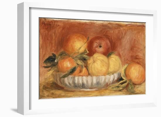 Still-life with Apples and Oranges-Pierre-Auguste Renoir-Framed Giclee Print