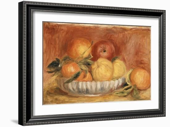 Still-life with Apples and Oranges-Pierre-Auguste Renoir-Framed Giclee Print