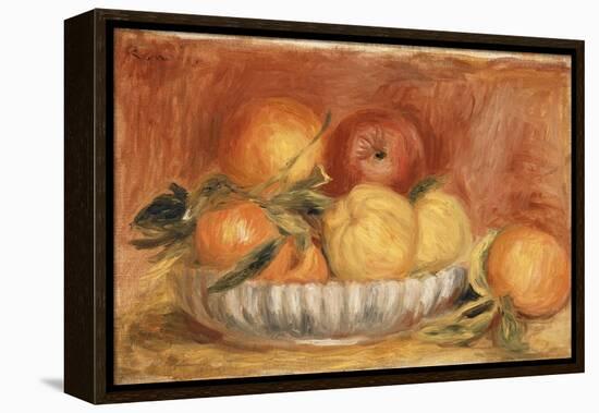 Still-life with Apples and Oranges-Pierre-Auguste Renoir-Framed Premier Image Canvas