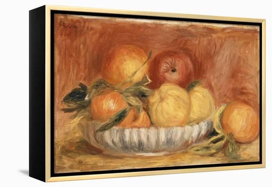 Still-life with Apples and Oranges-Pierre-Auguste Renoir-Framed Premier Image Canvas