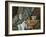 Still Life with Apples and Peaches, c.1905-Paul Cézanne-Framed Giclee Print