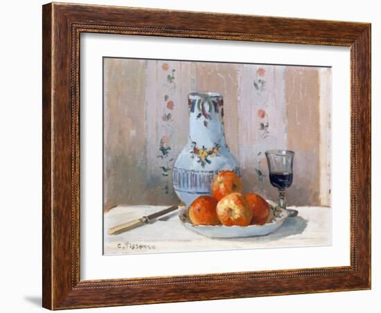 Still Life with Apples and Pitcher-Camille Pissarro-Framed Giclee Print