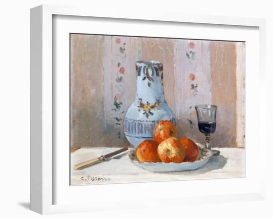 Still Life with Apples and Pitcher-Camille Pissarro-Framed Giclee Print