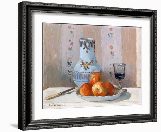 Still Life with Apples and Pitcher-Camille Pissarro-Framed Giclee Print