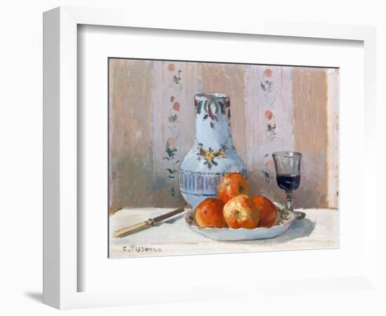 Still Life with Apples and Pitcher-Camille Pissarro-Framed Giclee Print