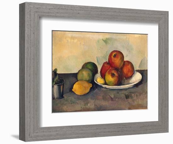 Still Life with Apples, C.1890-Paul C?zanne-Framed Premium Giclee Print