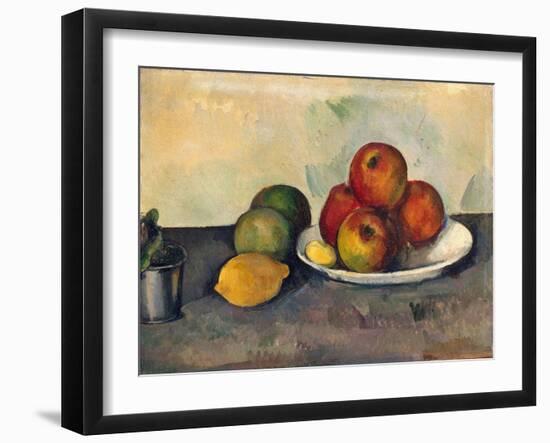 'Still Life with Apples', c1890-Paul Cezanne-Framed Giclee Print