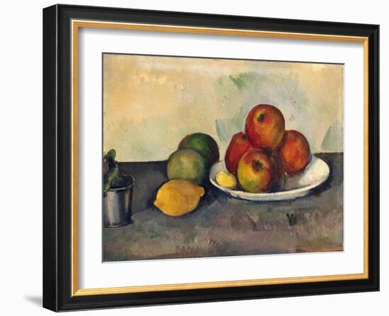 'Still Life with Apples', c1890-Paul Cezanne-Framed Giclee Print