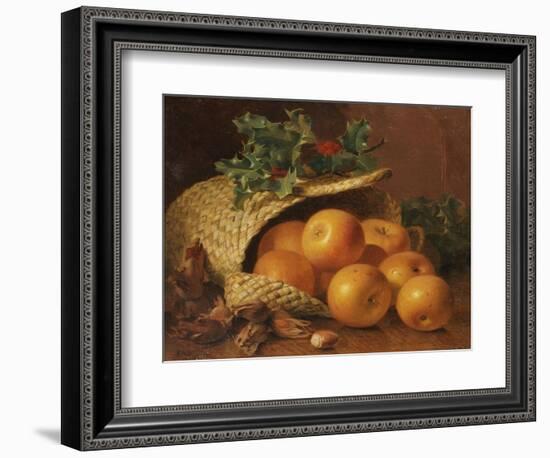 Still Life with Apples, Hazelnuts and Holly, 1898-Eloise Harriet Stannard-Framed Giclee Print