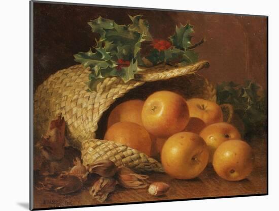 Still Life with Apples, Hazelnuts and Holly, 1898-Eloise Harriet Stannard-Mounted Giclee Print