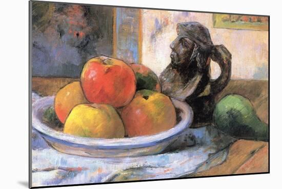 Still Life with Apples, Pears and Krag-Paul Gauguin-Mounted Art Print