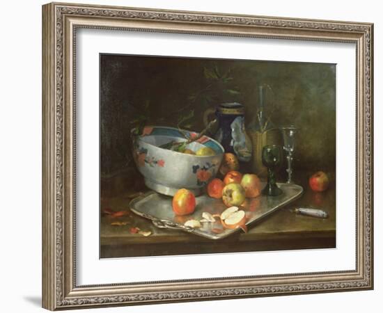 Still Life with Apples-Eugene Henri Cauchois-Framed Giclee Print