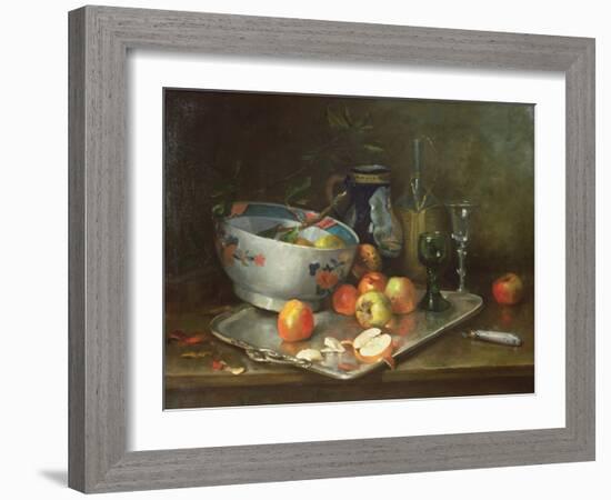 Still Life with Apples-Eugene Henri Cauchois-Framed Giclee Print