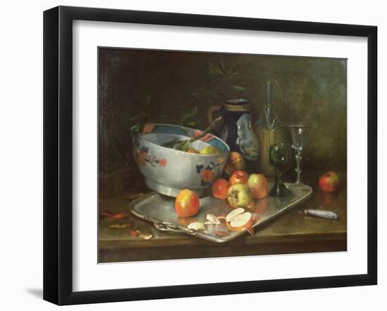 Still Life with Apples-Eugene Henri Cauchois-Framed Giclee Print