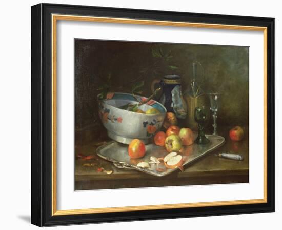 Still Life with Apples-Eugene Henri Cauchois-Framed Giclee Print