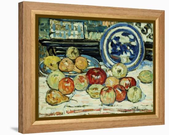 Still Life with Apples-Maurice Brazil Prendergast-Framed Premier Image Canvas