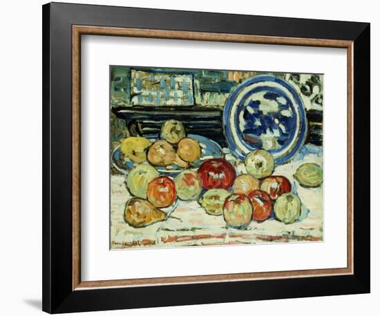 Still Life with Apples-Maurice Brazil Prendergast-Framed Giclee Print