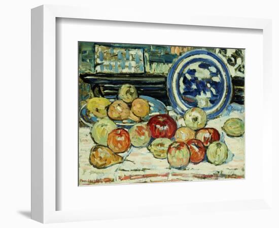 Still Life with Apples-Maurice Brazil Prendergast-Framed Giclee Print