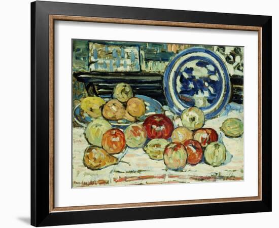 Still Life with Apples-Maurice Brazil Prendergast-Framed Giclee Print