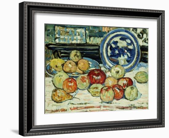 Still Life with Apples-Maurice Brazil Prendergast-Framed Giclee Print