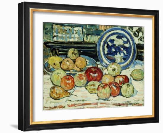 Still Life with Apples-Maurice Brazil Prendergast-Framed Giclee Print