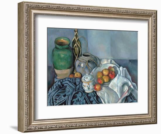 Still Life with Apples-Paul Cézanne-Framed Giclee Print