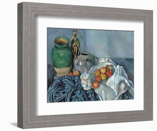 Still Life with Apples-Paul Cézanne-Framed Giclee Print