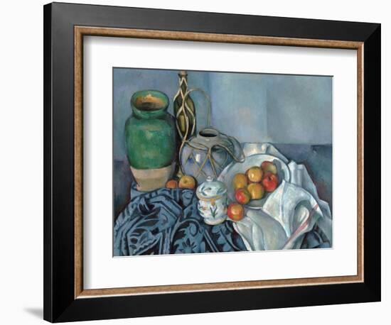 Still Life with Apples-Paul Cézanne-Framed Giclee Print