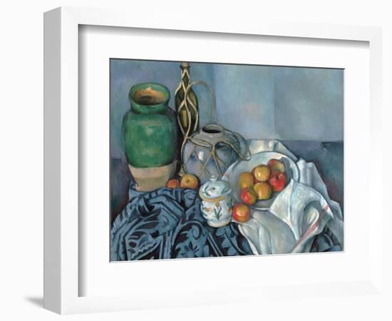 Still Life with Apples-Paul Cézanne-Framed Giclee Print