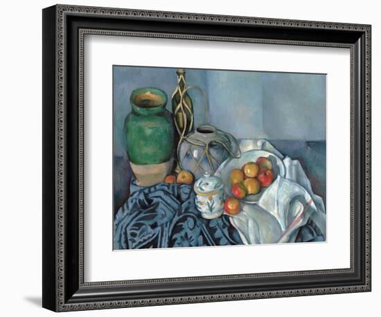 Still Life with Apples-Paul Cézanne-Framed Giclee Print