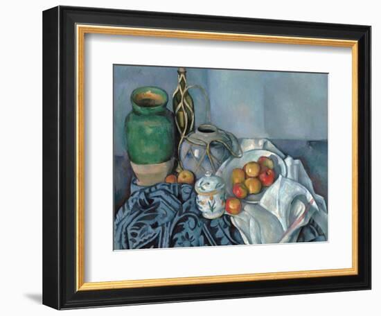 Still Life with Apples-Paul Cézanne-Framed Giclee Print