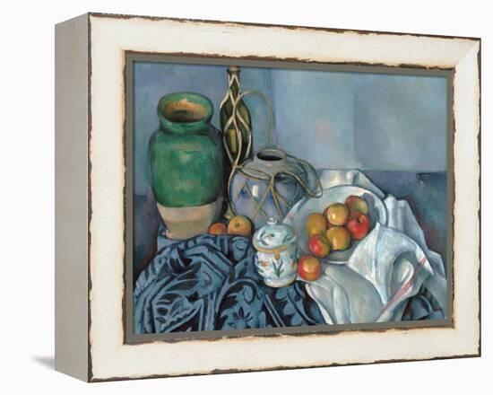 Still Life with Apples-Paul Cézanne-Framed Premier Image Canvas